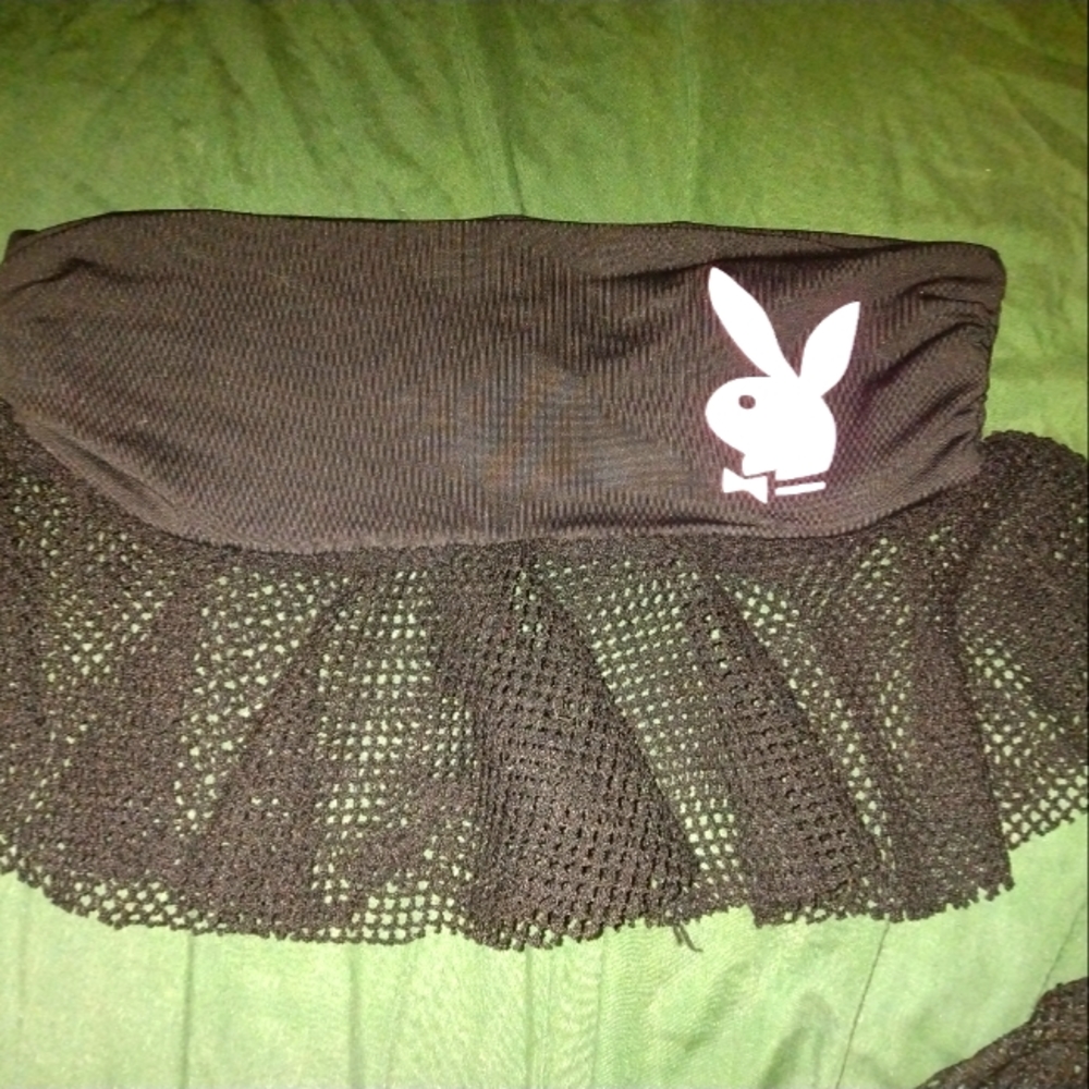 Playboy bunny fishnet skirt